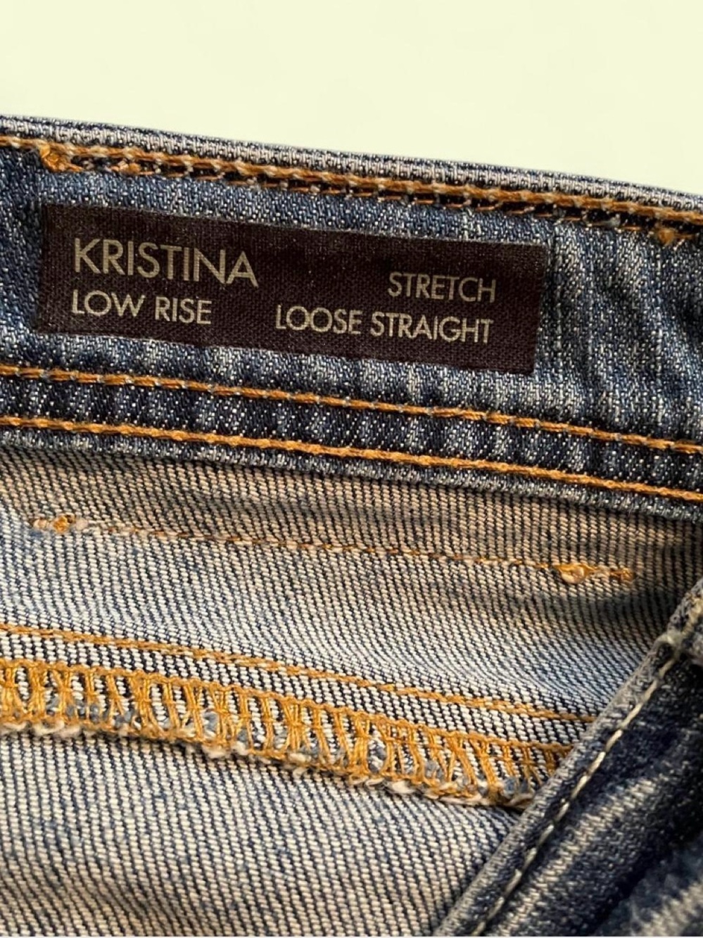 Y2K Buffalo David Bitton Kristina Low Rise Loose Jeans 28 Rhinestone Pockets - Picture 3 of 8